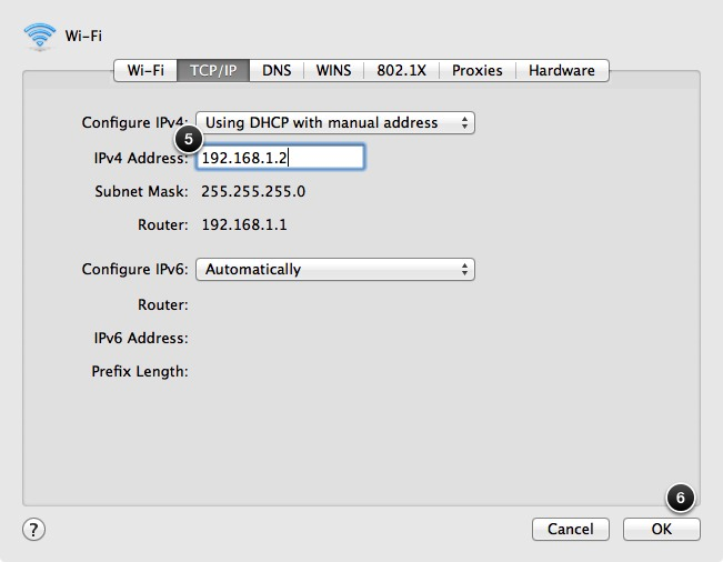 Assigning a static IP address using DHCP with manual address
